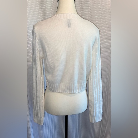 Women’s H&M DIVIDED cream Cable-knit Cardigan size small - Picture 12 of 14